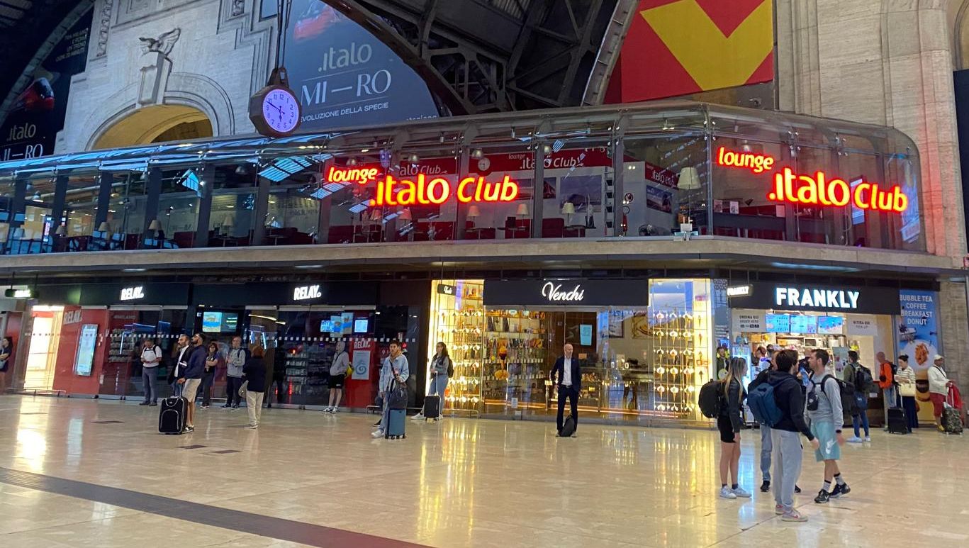 La Lounge Italo Club alla Stazione Centrale di Milano