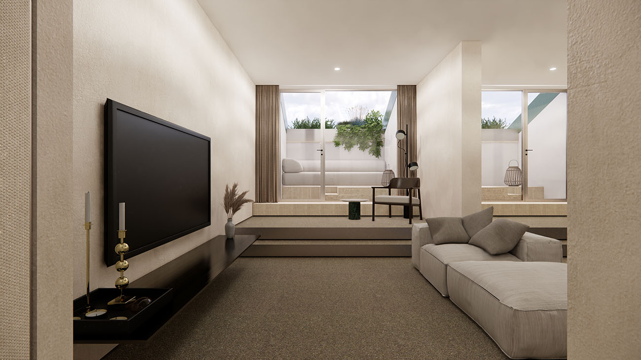 Render del progetto di Stefano Boeri Interiors