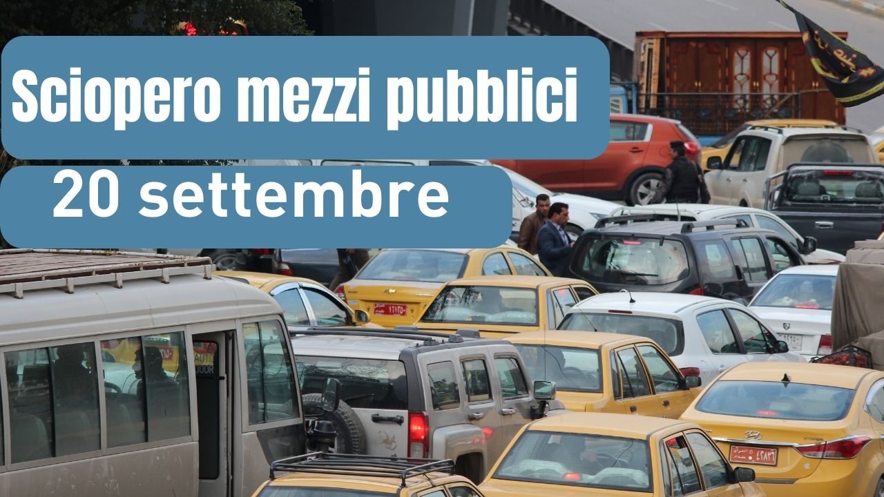 sciopero mezzi pibblici 20 settembre