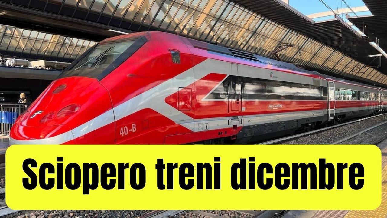 sciopero treni dicembre 2024